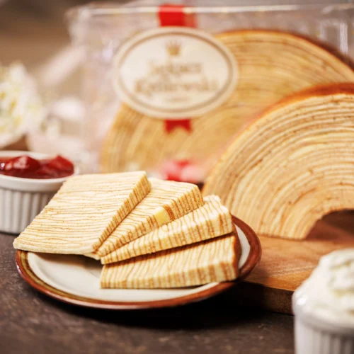 Königlicher Schichtkuchen (Baumkuchen) – Komposition für die Startseite 02